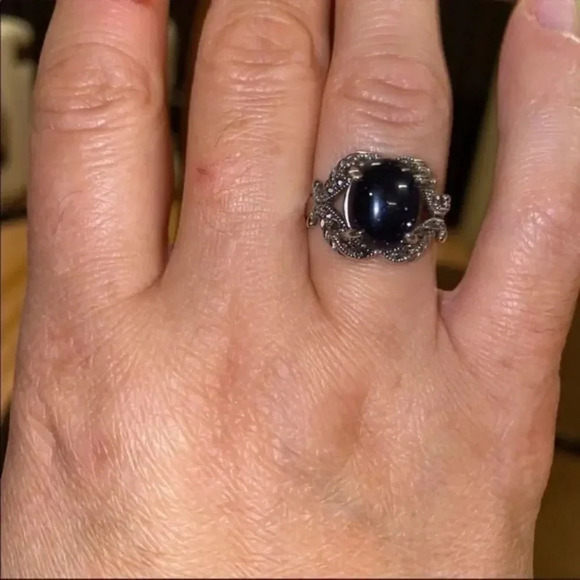 - Blue sand natural stone ring - Picture 4 of 6